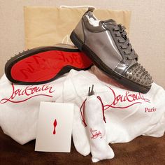 Original And Brand New! Christian Louboutin Men's Shoes 10.5 Christian Louboutin Men, Shoes Color, Louboutin Shoes, Christian Louboutin Shoes, Black Gray, Christian Louboutin, Men's Shoes, Black And Grey, Size 10