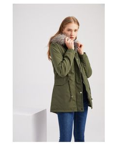 Elevate your winter wardrobe with our "Winter Luxe" Plus Size Mid-Length Hooded Cotton-Padded Coat, featuring a luxurious big fur collar. This winter essential combines style and warmth, providing both comfort and a touch of sophistication during colder months.Meticulously crafted with attention to detail, the cotton-padded material adds a contemporary touch, making it an ideal choice for chilly weather. The big fur collar and hood enhance the coat's elegance, creating a versatile and chic piece suitable for various occasions.Ideal for those who appreciate winter fashion with a touch of opulence, the "Winter Luxe" Cotton-Padded Coat effortlessly combines style and warmth. Step into winter with this chic and comfortable outerwear, celebrating the perfect fusion of modern design and seasonal Faux Leather Dress, Hooded Parka, Womens Parka, Padded Coat, Parka Jacket, Solid Tops, Cotton Pads, Fur Collar, Fur Collars