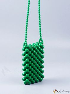 BirdinBag - Compact Square Decorative Bead Bag Square Bag Pattern, Beaded Square, Square Handbag, Bead Bag, Outfits Curvy, Outfit 2022, Green Details, Chubby Fashion, Decorative Beads