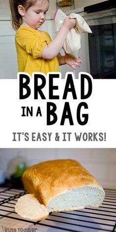 Bread In A Bag, Bread Recipes For Kids, Bag Bread, Preschool Cooking, Kids Recipe, Easy Toddler Activities, Kids Cooking Recipes, Indoor Kids, Toddler Activity