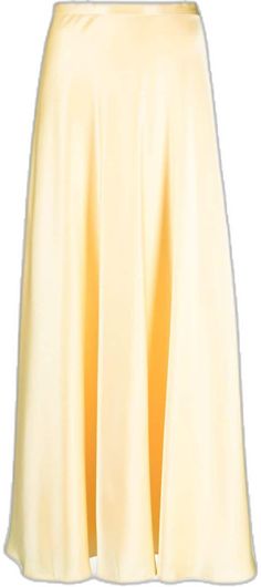 Silk Solid Color Flared Maxi Skirt, Elegant Long Yellow Skirt, Yellow Evening Skirt For Spring, Elegant Yellow Maxi Skirt, Chic Yellow Evening Skirt, Elegant Yellow Flowy Skirt, Elegant Yellow Pleated Skirt, Yellow Long Skirt For Evening, Elegant Flowy Yellow Skirt