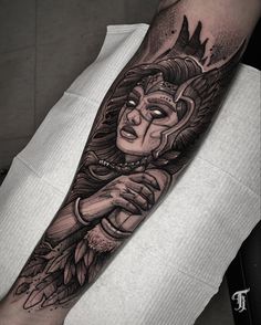 Athena Tattoo, Viking Tattoo Sleeve, Medusa Tattoo Design, Small Shoulder Tattoos, Stylish Tattoo, Strength Tattoo, Mythology Tattoos