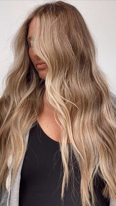 Balayage Long Hair, Hair Color Ideas For Fall, Blonde Box Braids, Balayage Blonde, Brown Hair With Blonde Highlights, Dark Blonde Hair