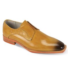 Giovani Collection Slip on Shoes Genuine leather Pointed Toe Style # Sullivan Comfortable centered Elastic buckle Faded dark Toe New Style Shoes, Alligator Pattern, Mens Overcoat, Plaid And Leather, Slip On Dress Shoes, Short Sleeve Dress Shirt, Patent Shoes, Genuine Leather Shoes, Dress Shoe