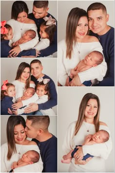 Family Of 5 Newborn Pictures Studio, Newborn Photos With Family Of 5, Family Of 6 Newborn Photoshoot, Studio Family Portraits With Newborn, Studio Newborn Family Photos With Sibling, Family Newborn Pictures Studio, Sibling Newborn Pictures 3 Kids