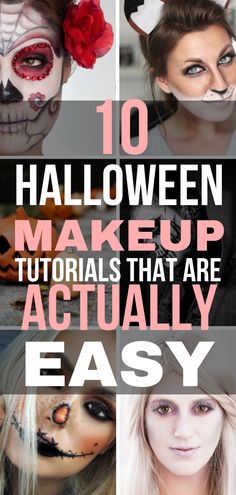 Black And White Contour Makeup, Easy Rave Halloween Costumes, Zombie Bride Makeup Tutorial, Ghoul Face Paint, Step By Step Zombie Makeup, Halloween Makeup How To, Easy Eye Makeup For Halloween, Quick Zombie Makeup, Simple Kids Halloween Makeup