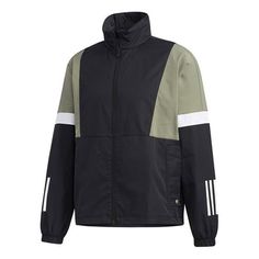 Men's Adidas CB Woven Jacket Colorblock Black GP6403