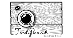 the logo for foodyboard with a cup of coffee and spoons on it