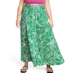 Brand New With Tags, Limited Edition Collection. Green, Linear Floral Print Maxi Skirt. Sold Out Collection By Tabitha Brown For Target. Super Cute Pattern & Lightweight Fabric... Perfect For Summer! 3x Measures 40" In Length And 28" Across The Front Of The Waist Band, Unstretched. Made Of Cotton. Smoke-Free, Pet Free Home. Green Flared Skirt For Vacation, Green Midi Skirt For Vacation, Jean Skirt With Buttons, Tabitha Brown, Blue Striped Skirt, Pleaded Skirt, Floral Print Maxi Skirt, Pink Midi Skirt, High Waisted Black Jeans