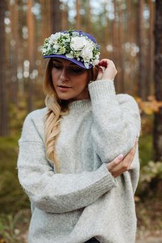 White Baseball hat with flowers Snap back Baseball Hat for | Etsy Flowers Snap, White Baseball Hat, Hat With Flowers, Festival Headpiece, Rose Crown, Bride Headband, Hair Wreaths, Purple Hats, Military Hat