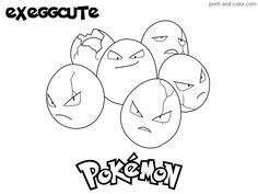 an image of pokemon coloring pages with angry emotes in the middle and text that says, execultte