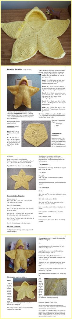 the instructions for how to crochet an origami bird with wings and tail