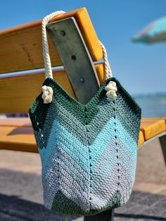 Gradient crochet beach bag, shopping bag Handmade crochet shoulder bag with detachable leather straps. The straps close with a tight clasp. After switching off, the bag can be washed in a washing machine and then laid down to dry. I crocheted from gradient yarn. I only work with the best quality yarns that I've already tried on crochet and use on other pieces. I crocheted the bag very tightly, it doesn't stretch at all. Suitable for everyday use, it easily fits notebooks, tablets, books, phones, Green Crochet Beach Bag, Crochet Bucket Beach Bag, Crochet Bucket Beach Bag For Summer, Crochet Bucket Beach Bag For Travel, Green Bucket Crochet Bag For The Beach, Bucket Crochet Bag With Handles For Beach, Green Crochet Bucket Bag For The Beach, Crochet Shoulder Bucket Bag For Beach, Beach Crochet Shoulder Bucket Bag