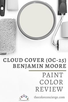 the paint color is cloud cover oc - 23 benhamn moore, paint color review