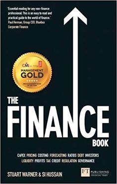 the finance book with an arrow pointing upward