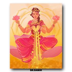 Maha Lakshmi Images, Goddess Lakshmi Painting, Goddess Lakshmi Images, Laxmi Goddess Wallpapers, Goddess Lakshmi Art, Lakshmi Art, Shreem Brzee, Arte Ganesha