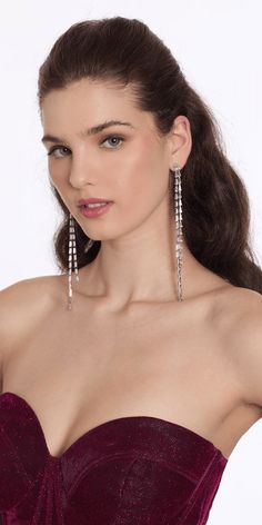 Introducing our Baguette Extra Long Earrings, featuring a long double strand baguette rhinestone design. Elevate your style with these elegant earrings, perfect for prom, a fun cocktail party or homecoming. The exquisite design adds a touch of sophistication to your look! Extra Long Earrings, Rhinestone Designs, Fun Cocktails, Elegant Earrings, Exquisite Design, Long Earrings, Elevate Your Style, Cocktail Party, Extra Long