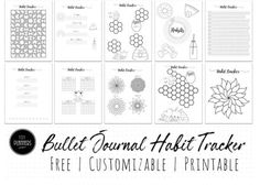 Habit Tracker Bullet Journal Free Printable Habit Tracker, Free Bullet Journal Printables, Printable Mood Tracker, Bullet Journal Habit Tracker, Journal Habit Tracker, Mood Journal, Wire Board, Tracker Bullet Journal, Printable Habit Tracker