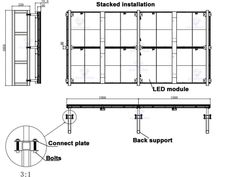 the diagram shows how to install an led module and what it is supposed to look like