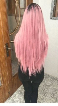 Pink Hair Ideas, Brown Ombre Hair Color, Long Pink Hair, Best Ombre Hair, Brown Ombre Hair, Pastel Pink Hair, Hair Color Pastel, Rose Pastel, Ombre Hair Color