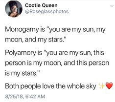 a tweet with the caption'moon and my stars'on it