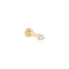 Petite Diamond Threaded Flat Back Earring | .50GMS .06CT | Single – Porter Lyons Flat Back Earrings Stud, Flat Piercing Jewelry Classy, Flat Piercing Jewelry Minimalist, Flat Ear Piercing Triple, Flat Back Earrings Diamond, Piercing Stud, Ear Party, Flat Back Earrings, Ear Stack