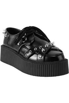 Mens Creepers, Cat Flats, Goth Shoes, Demonia Shoes, Vegan Boots, Gothic Clothing, Walking Shoes Women, Metal Accessories, Shoe Show