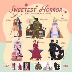 an image of the sweetest horror movie characters