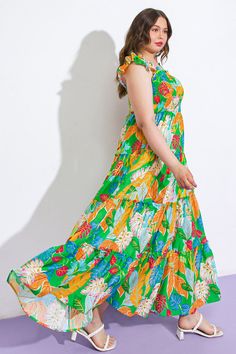 Indulge in the timeless elegance of our BEACH DATES WOVEN MAXI DRESS, adorned with a square neckline, delicate ruffled sleeves, and a smocked bodice. The tiered skirt boasts a ruffled edge, adding a touch of sophistication to this printed masterpiece.Details:Self : 100% PolyesterLining : 100% PolyesterSize & Fit- Model is 5`8" And Wearing Size Small- Measurements Taken From Size Small- Approx. Length: 53" Beach Dates, Beach Date, Us Beaches, Maxi Dress Green, Ruffled Sleeves, Square Necklines, Tiered Skirt, Square Neckline, Timeless Elegance