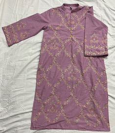 Fancy & Beautiful Ladies Kurta Collection.  Ladies Kurta | Pakistani | Indian Style. Good for casual or function wear. Embroidered. Long Sleeve Multicolor Embroidered Kurta For Spring, Long Sleeve Multicolor Embroidered Spring Kurta, Casual Floral Embroidered Sets For Eid, Spring Long Sleeve Multicolor Embroidered Kurta, Casual Eid Sets With Floral Embroidery, Casual Cotton Sets With Floral Embroidery, Traditional Long Sleeve Purple Wear With Chikankari Embroidery, Festive Pink Straight Kurta Blouse, Long Sleeve Purple Traditional Wear With Chikankari Embroidery