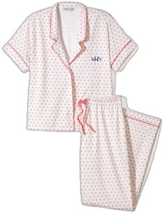 Cute Relaxed Fit Sleepwear For Loungewear, Cute Relaxed Fit Sleepwear For Lounging, Casual Matching Set Sleepwear For Sleepover, Casual Sleepwear Matching Set For Sleepovers, Cozy Relaxed Fit Sleepover Sets, Playful Relaxed Fit Sleepwear For Lounging, Comfortable Pink Short Sleeve Sets, Comfortable Short Sleeve Pink Sets, Casual Heart Print Sleepwear For Loungewear