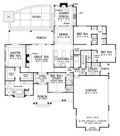 this is the floor plan for these luxury homeplans house plans, dream homes