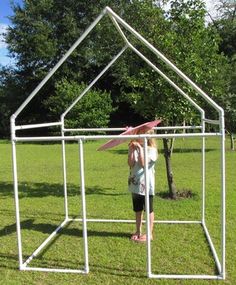 Fast and Easy, PVC Kids Fort (for Under $60) : 5 Steps (with Pictures) - Instructables Kids Forts, Pvc Pipe Crafts