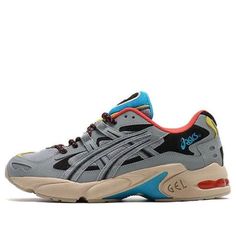 Asics is excited to bring back the Gel-Kayano 5 OG, one of the most iconic and beloved sneakers in the brand's history. This shoe was originally released in 1999 and quickly became a cult classic among sneakerheads and casual wearers alike. The 2018 release features the same bulky build and heavy overlays as the original, but with a few modern updates that make it even better than before. The tiger stripe branding has been updated with grey and black colors, and the GEL technology in the heel is Asics Running Shoes With Rubber Sole For Streetwear, Asics Sneakers With Vibram Sole For Light Sports, Asics Sneakers For Light Sports With Vibram Sole, Asics Gray Sneakers With Rubber Sole, Casual Asics Running Shoes With Abzorb Midsole, Casual Asics Running Shoes With Vibram Sole, Retro Running Shoes With Rubber Sole For Sports, Asics Dynamic Sneakers With Vibram Sole, Asics Retro Sports Sneakers