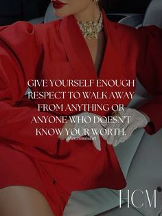 GIVE YOURSELF ENOUGH RESPECT TO WALK AWAY FROM ANYTHING OR ANYONE WHO DOESN'T KNOW YOUR WORTH. Southern Belle Secrets, Strong Black Woman Quotes, Women Facts, Inspirational Quotes For Students, Lady Luxury, Boss Lady Quotes, Know Your Worth, Women Empowerment Quotes