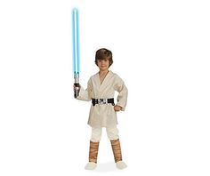 The famous Jedi Knight out to defeat the Galactic Empire! What child wouldn't want to go on an intergalactic mission to bring down an evil empire? Just order this deluxe Luke Skywalker costume for kids and dress him as the Jedi master this Halloween. It includes a tunic, belt and pants with attached boot tops. Let your child's imagination run wild as they become one of Star Wars' most famous characters. Luke Skywalker Kid, Luke Skywalker Costume Kids, Luke Skywalker Costume, Chewbacca Costume, Jedi Costume, Pretend Play Costumes, Star Wars Luke Skywalker, Star Wars Luke, Star Wars Costumes