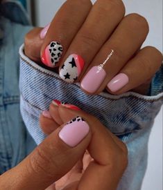 Trendy Nail Art Designs 2023, Summer Nails 2023 Gel, Nails 2023 Gel, Rodeo Nails, Summer Nails 2023, Western Nails, 2023 Nails, Country Nails, Pretty Nail Colors