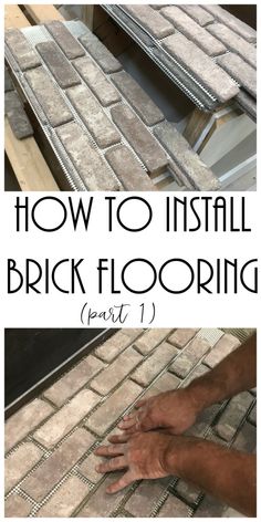 how to install brick flooring part 1 with instructions for installing and laying bricks on the floor