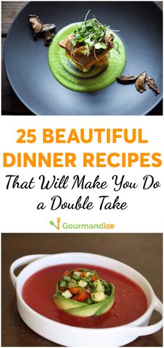 the cover of 25 beautiful dinner recipes that will make you do a double take