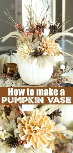 how to make a pumpkin vase