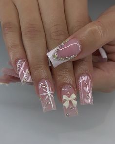 Spring Acrylic Nails, Simple Gel Nails, Simple Acrylic Nails, French Acrylic Nails, Soft Nails