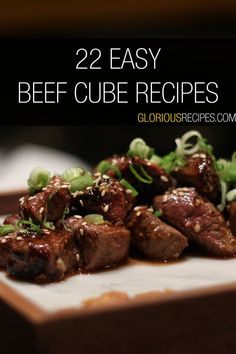 Beef Cube Recipes Beef Cube Recipes, Beef Cubes, Japanese Beef, Hearty Stews, Teriyaki Sauce, Easy Beef, Fun Dinners, Beef Recipes