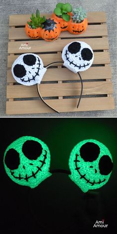 Jack Skellington crochet headband that glows in the dark. Christmas Crochet Gifts, Mug Cozies, Spooky Night, Halloween Crochet Patterns, Halloween Crochet, Jack Skellington, Crochet Gifts, Nightmare Before, Christmas Crochet