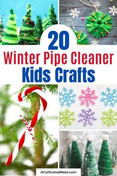 20 winter pipe cleaner kids crafts that are easy to make and fun for the whole family