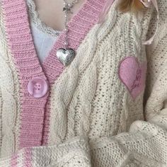 Product information: Color: apricot pink Style: Aesthetic/Soft girl/Fairy core/Cottagecore Fabric name: Polyester Applicable Gender: Female Sleeve length: long sleeveDescription:Elevate your wardrobe with our Oversize Heart Embroidered Cable Knit Cardigan in charming apricot pink. Crafted from high-quality polyester. this cardigan is a perfect blend of comfort and style. The aesthetic. soft girl. fairy core. and cottagecore vibes make it a versatile choice for a range of fashion preferences. With long sleeves and intricate heart embroidery. this cardigan adds a touch of whimsy to your outfit. Embrace the fairy-tale charm and soft aesthetics with this must-have piece.Size: Taylor Core, Ours Taylor Swift, Cardigans Women, Sweater Streetwear, Clothes Autumn, Women Y2k, Y2k Clothes, Long Sleeves Coats, Embroidered Sweater