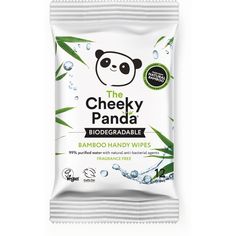 The Cheeky Panda Bamboo Travel Wipes - 12 Wipes - The Cheeky Panda Fast Growing Plants, Purified Water, Water Purifier, Soft And Gentle, Package Design, Recycled Packaging, Plastic Free, Fragrance Free Products