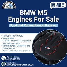 an ad for bmw engines for sale