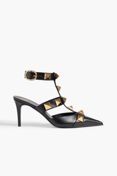 Valentino Garavani Shoes, Nyc Shopping, Studded Leather, High Heel Pumps, Leather Pumps, Valentino Garavani, Pumps Heels, Ankle Strap, Leather Straps