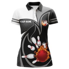 Strike a pose in our stylish Bowling Shirt – where comfort meets cool! 🎳 Elevate your game with this sleek design, perfect for rolling strikes and turning heads. Whether you're a casual bowler or a seasoned pro, our shirt adds a dash of flair to every frame. Let the good times roll! Fitted Sporty Polo Shirt With Graphic Print, Sporty Fitted Polo Shirt With Graphic Print, Fitted Sports Polo Shirt With Team Name, Casual White Polo Shirt For Team Events, Sporty Graphic Print Polo Shirt For Team Events, Casual Fitted Sublimation Design For Team Events, Casual Fitted T-shirt For Team Events, Polo Shirts Men, Bowling Shirt