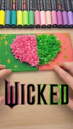 two hands holding up a piece of paper with the word'lucked'in front of them